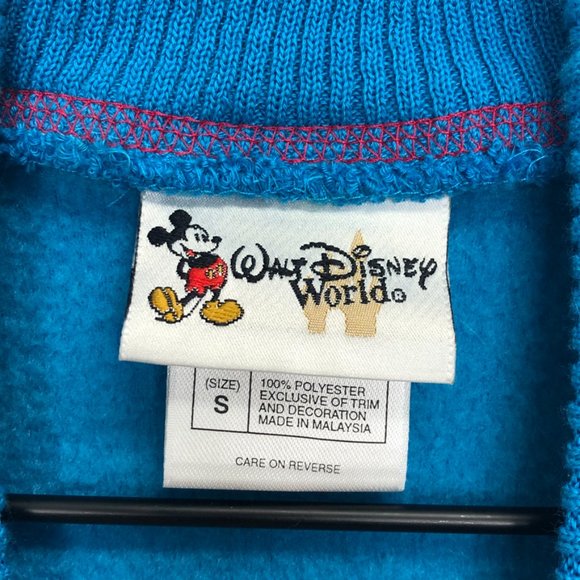 Disney World Vintage Minnie Mouse Embroider Fleece Turtleneck Pullover, Small - Picture 10 of 13